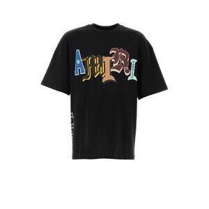 Amiri Men Black Cotton T-Shirt